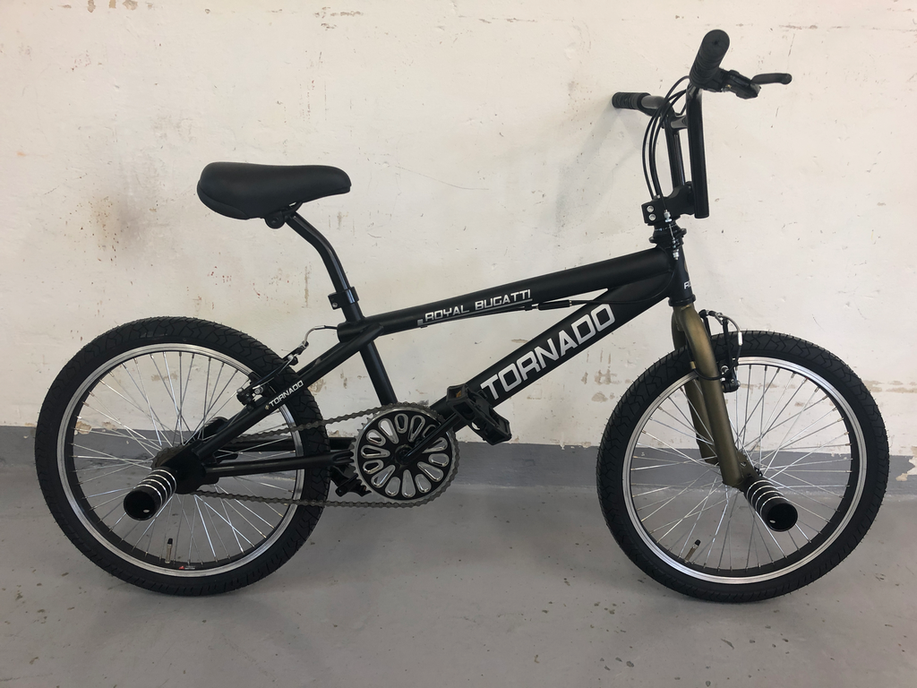 Freestyle BMX Mat zwart - Brons - Zwarte banden