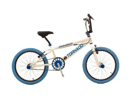 [Freestyle-20] Freestyle BMX Wit - Blauwe banden