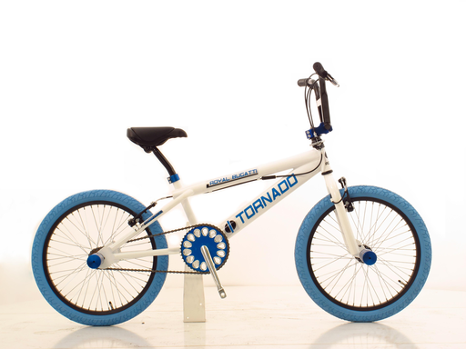 [Freestyle-20] Freestyle BMX Wit - Blauwe banden