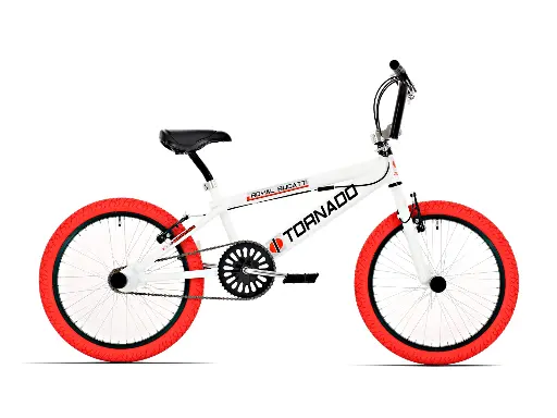 [Freestyle-22] Freestyle BMX  Wit - Rode banden