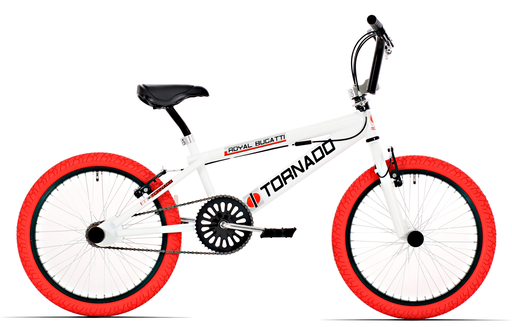 [Freestyle-22] Freestyle BMX  Wit - Rode banden