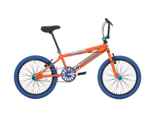 [Freestyle-28] Freestyle BMX Oranje - Blauwe banden