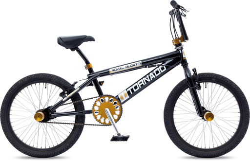 [Freestyle-06] Freestyle BMX Zwart - Goud - Zwarte banden
