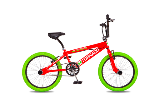 [Freestyle-16] Freestyle BMX Rood - Groene banden