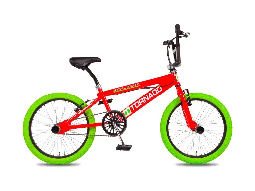 [Freestyle-16] Freestyle BMX Rood - Groene banden