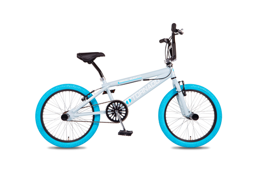 [Freestyle-17] Freestyle BMX Licht blauw - grijs - Blauwe banden