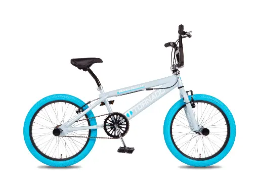 [Freestyle-17] Freestyle BMX Licht blauw - grijs - Blauwe banden